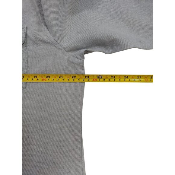 Porter + Ash Mens Gray Button-Up Shirt L/S 95% Cotton 5% Cashmere M/L, NWT - Picture 6 of 7